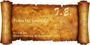 Tuboly Enikő névjegykártya
